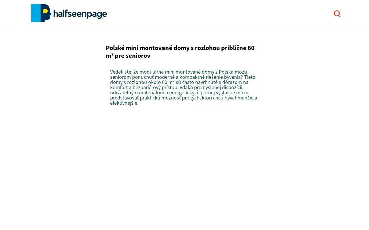Landing page screenshot