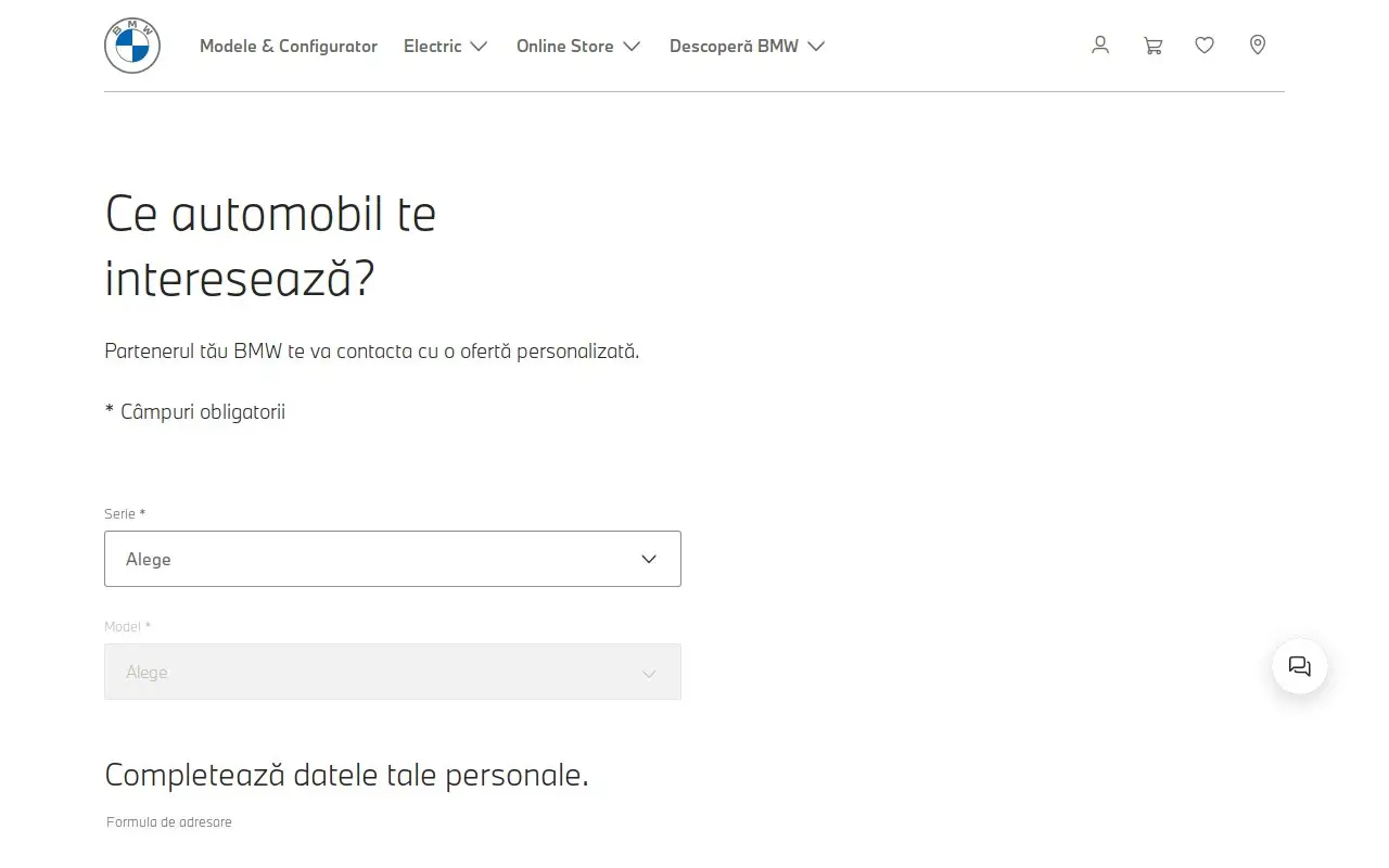 Landing page screenshot