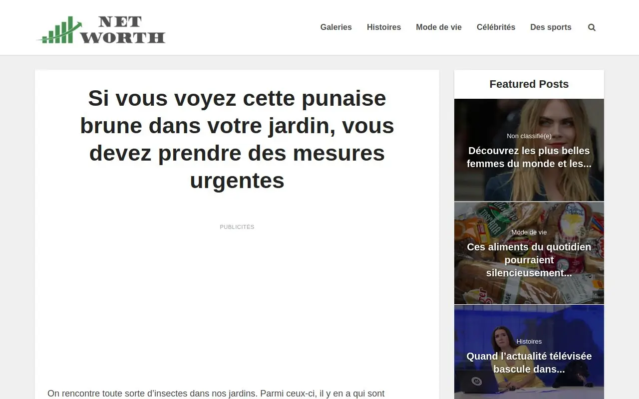 Landing page screenshot