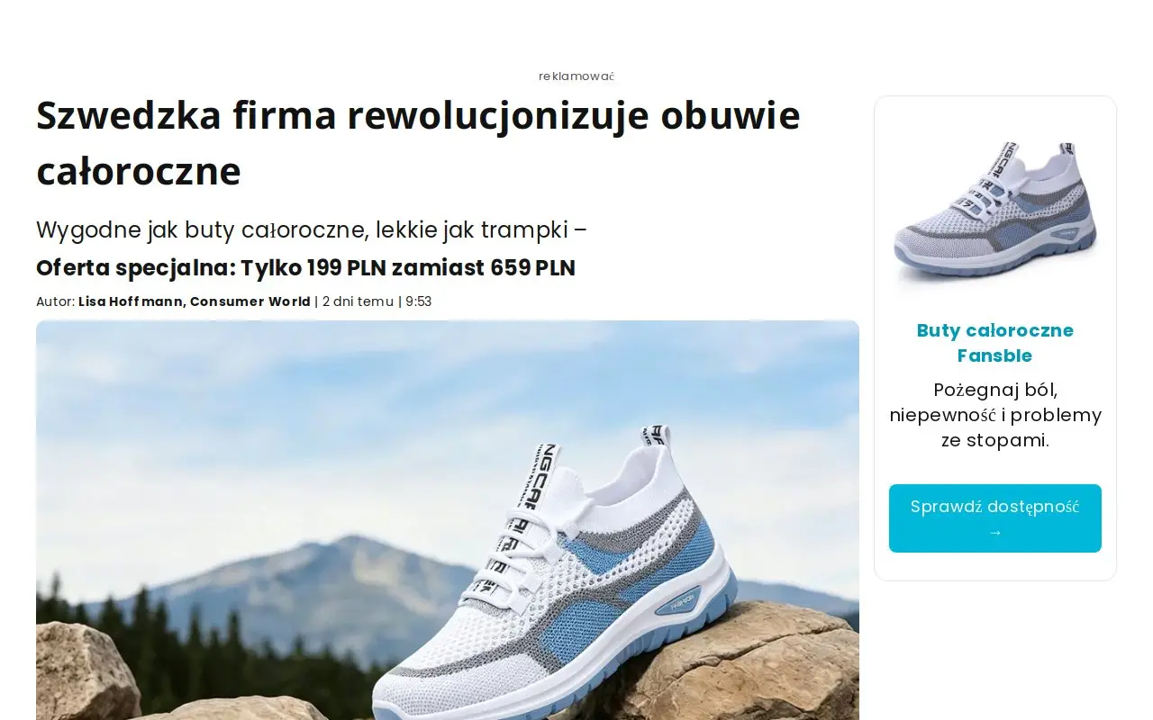 Landing page screenshot