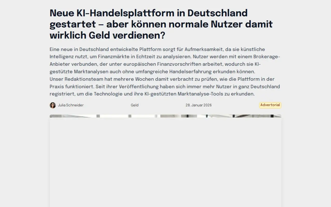 Landing page screenshot