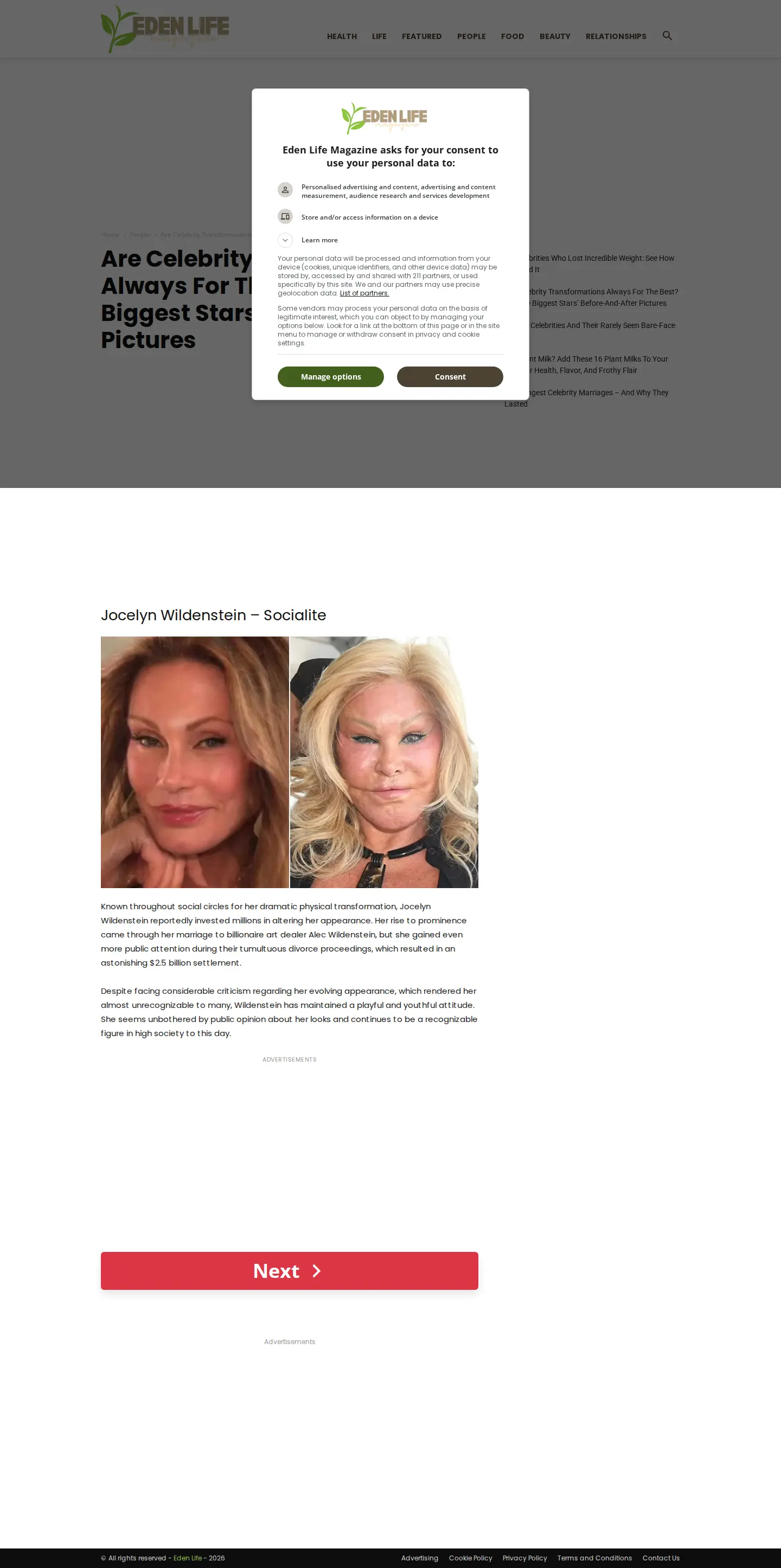 Landing page screenshot