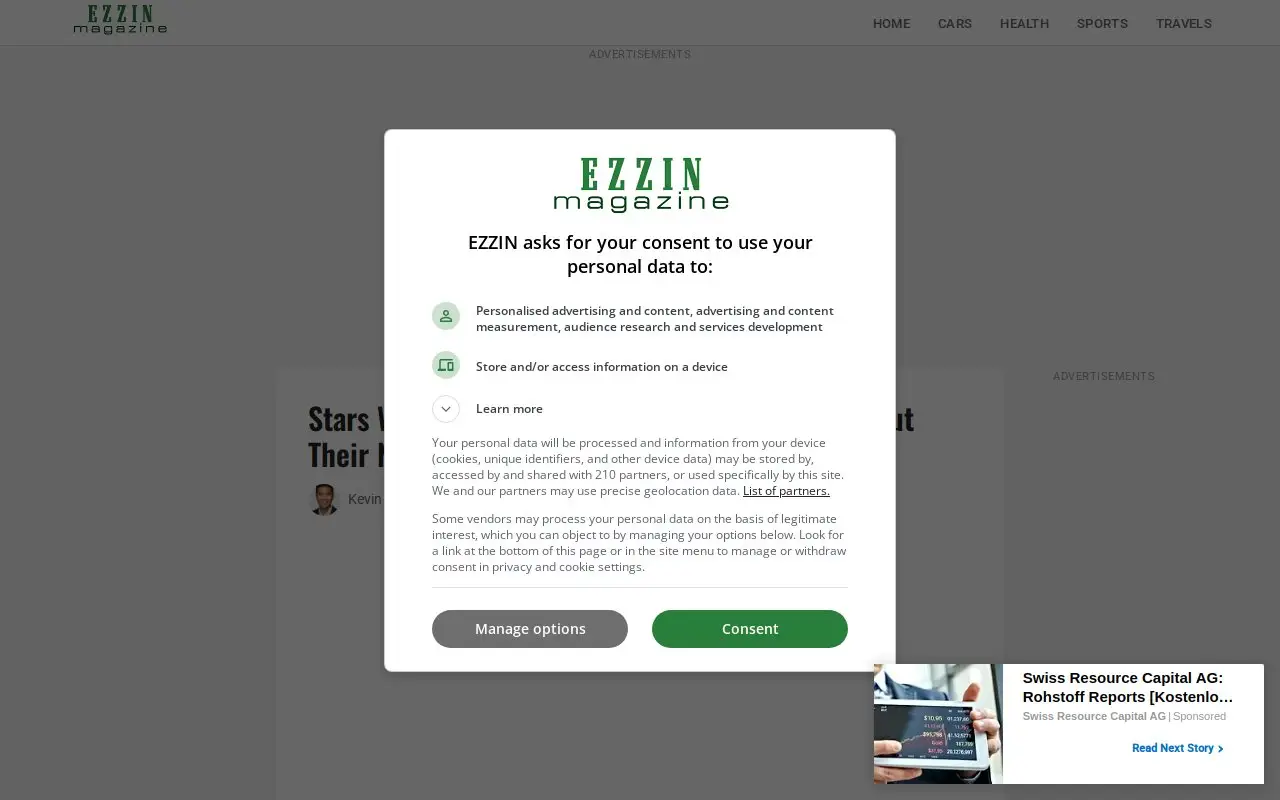 Landing page screenshot