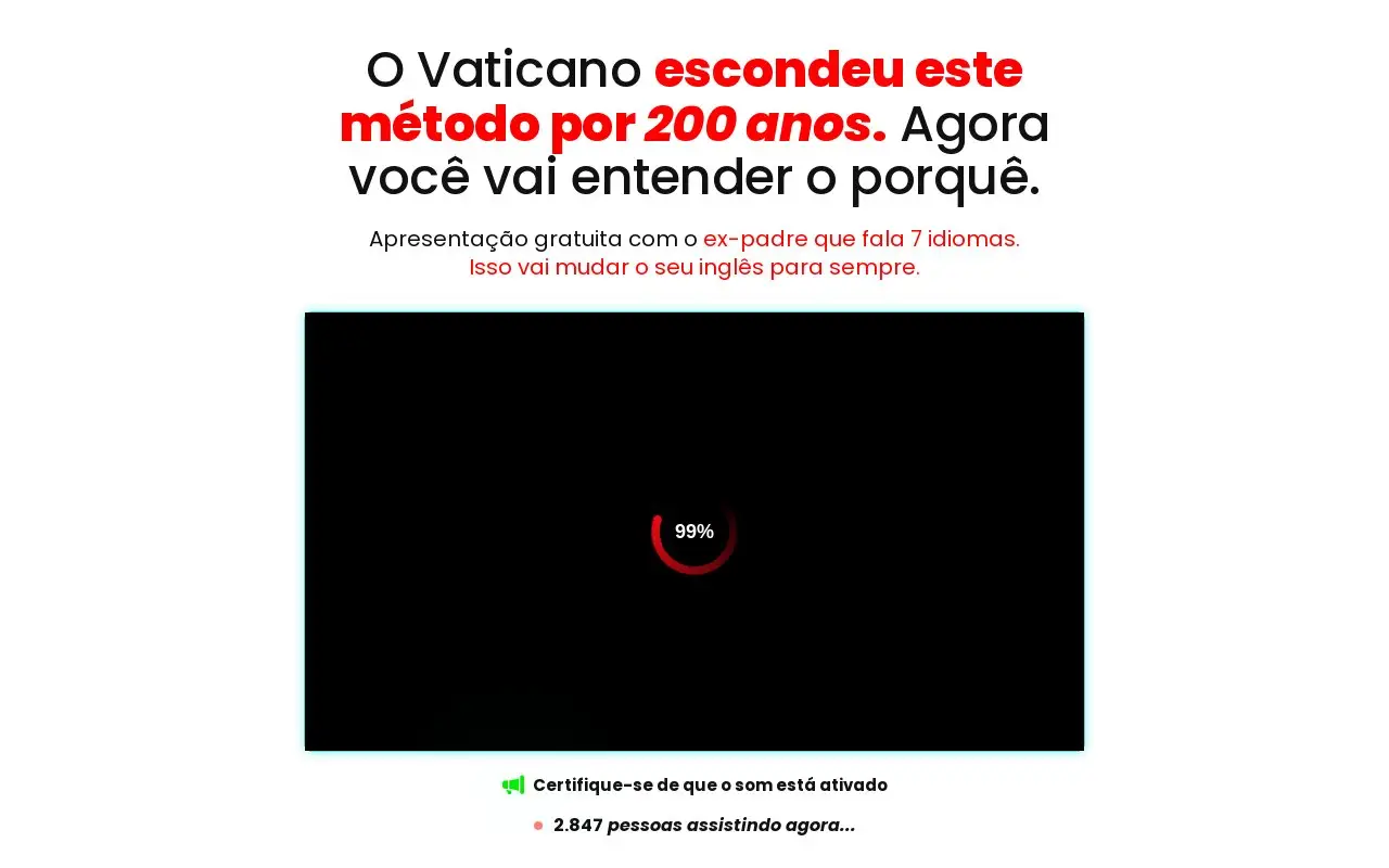 Landing page screenshot