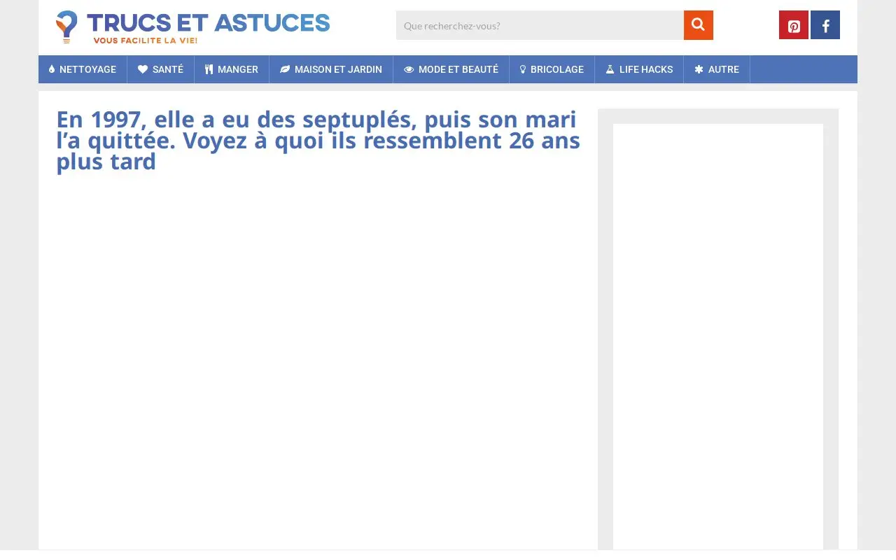 Landing page screenshot