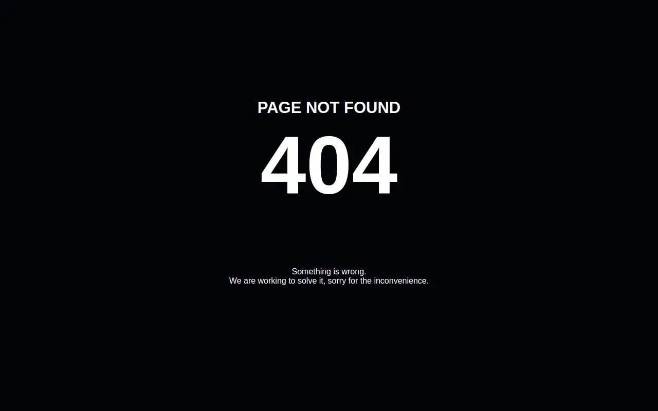 Landing page screenshot