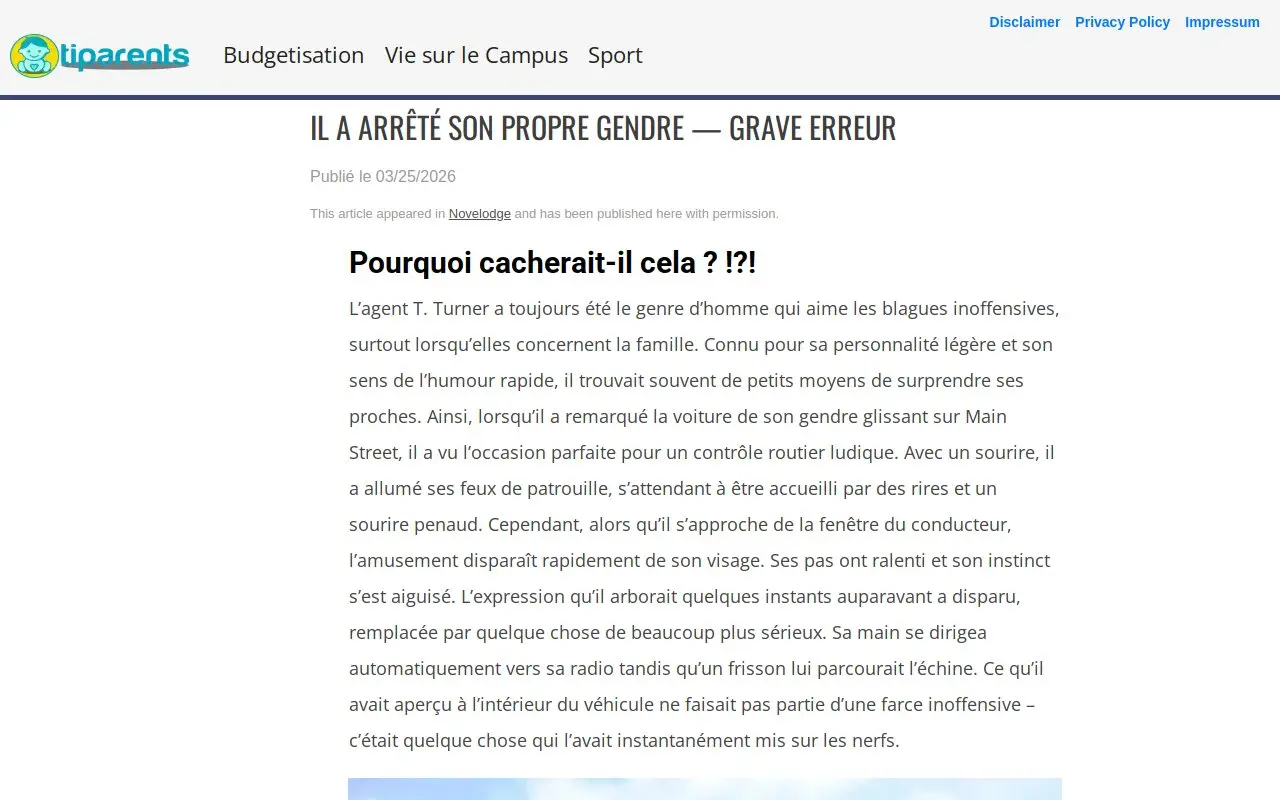 Landing page screenshot