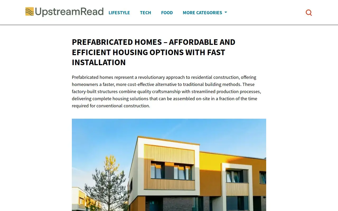Landing page screenshot