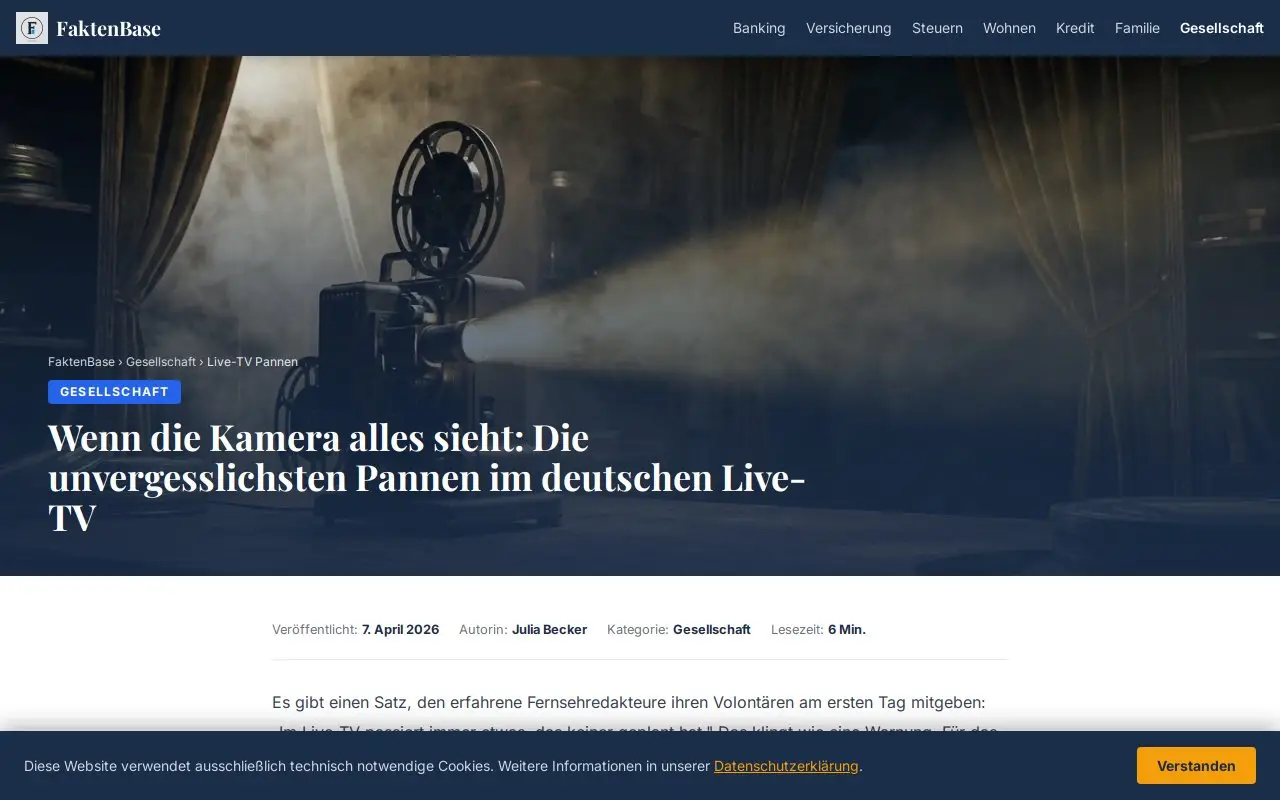 Landing page screenshot
