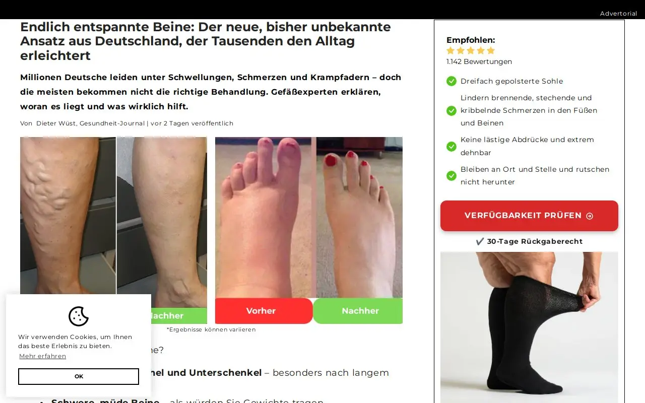 Landing page screenshot