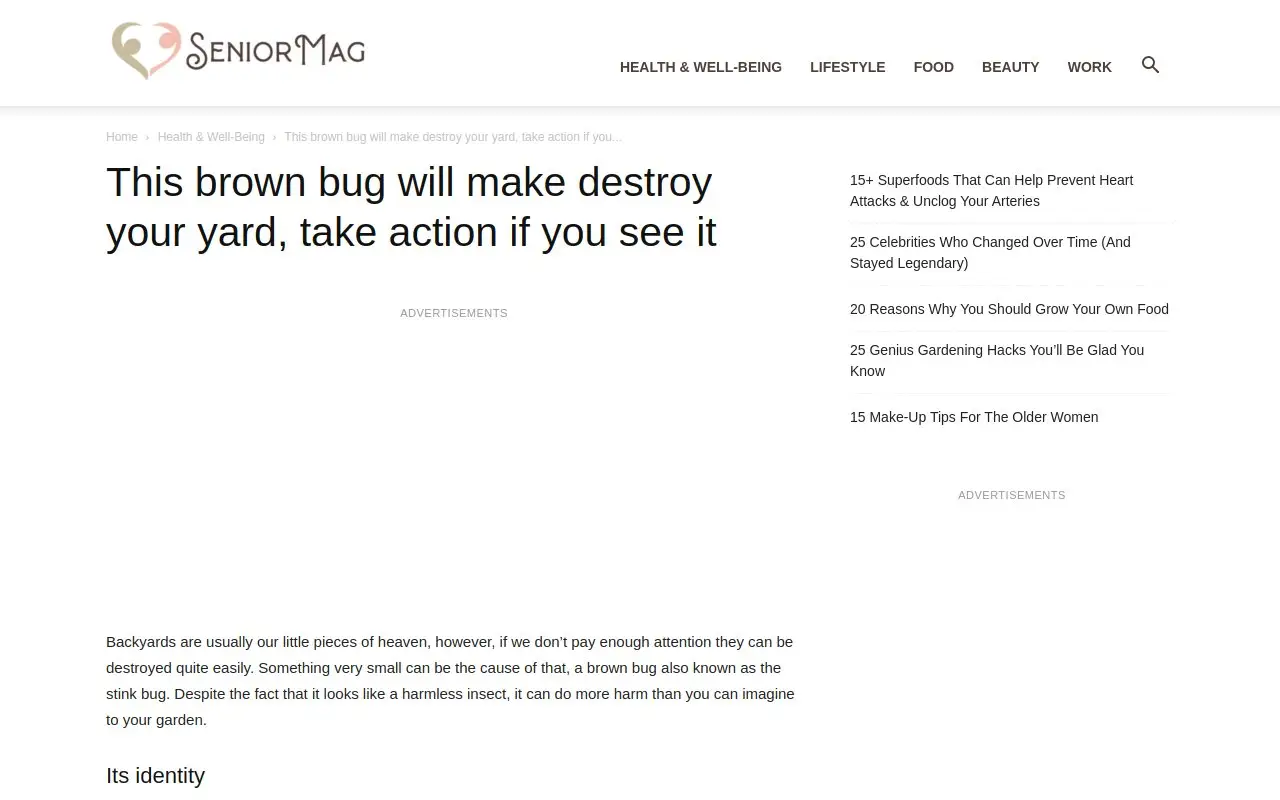 Landing page screenshot