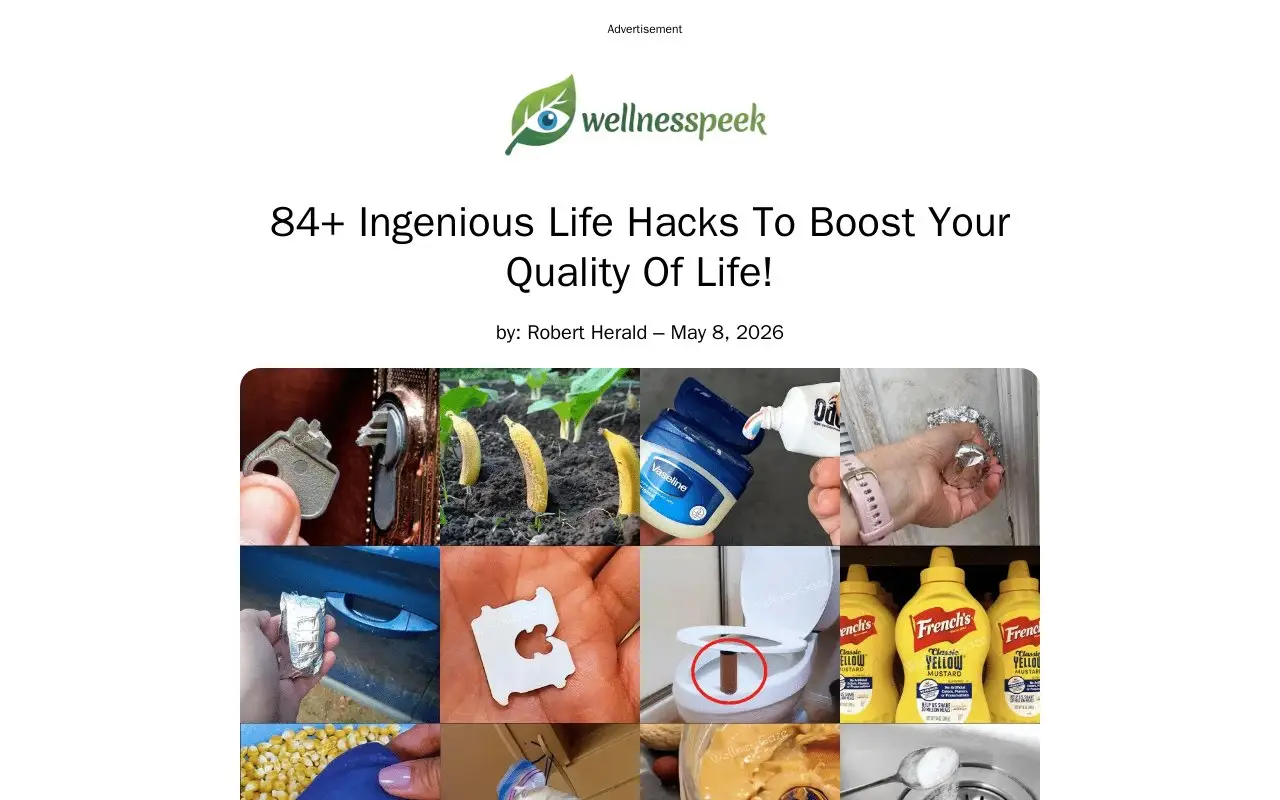 Landing page screenshot