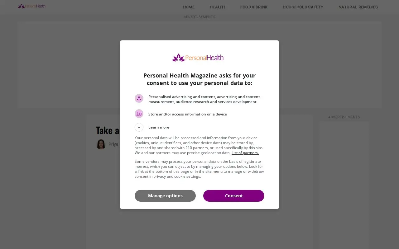 Landing page screenshot