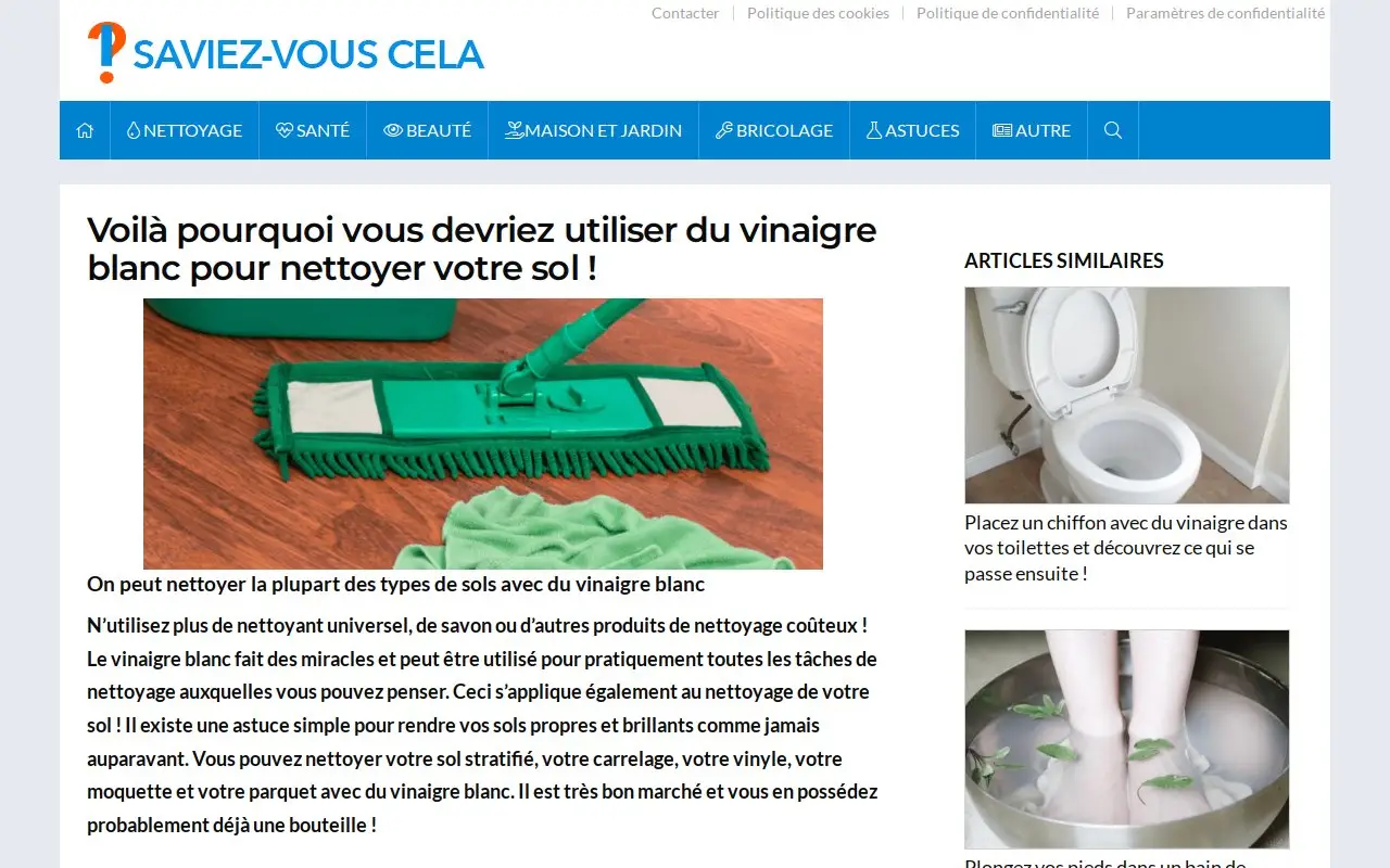 Landing page screenshot