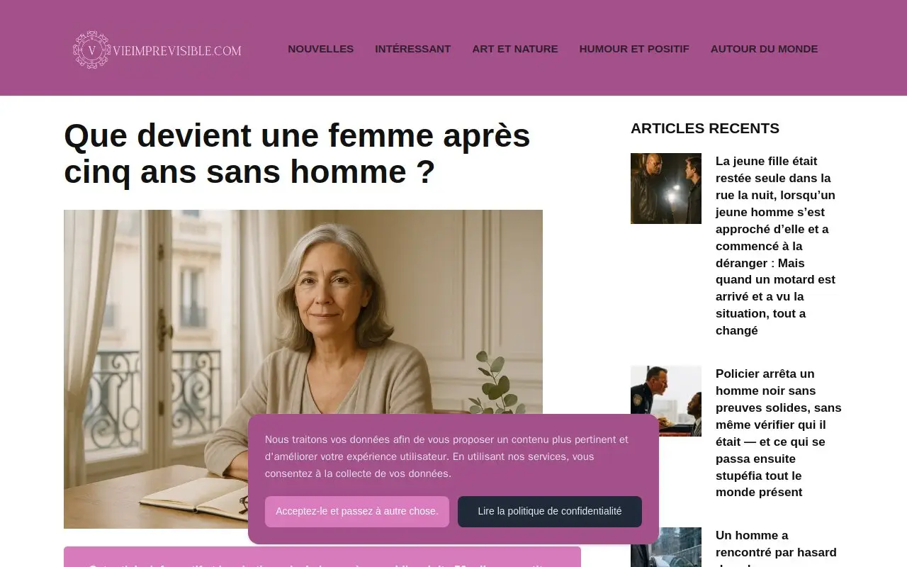 Landing page screenshot