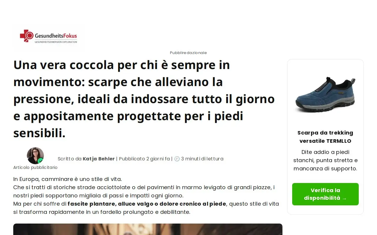 Landing page screenshot