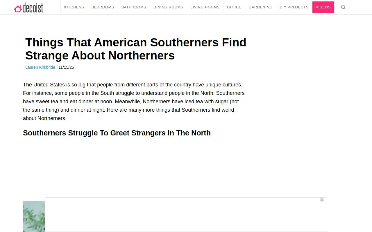 Landing page screenshot