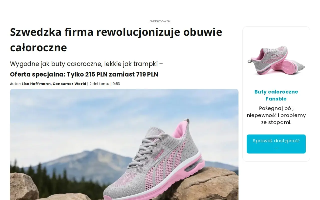Landing page screenshot