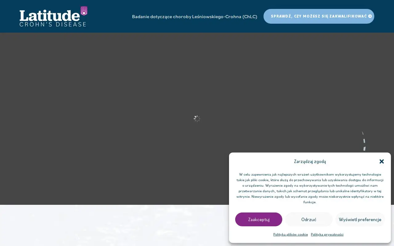 Landing page screenshot