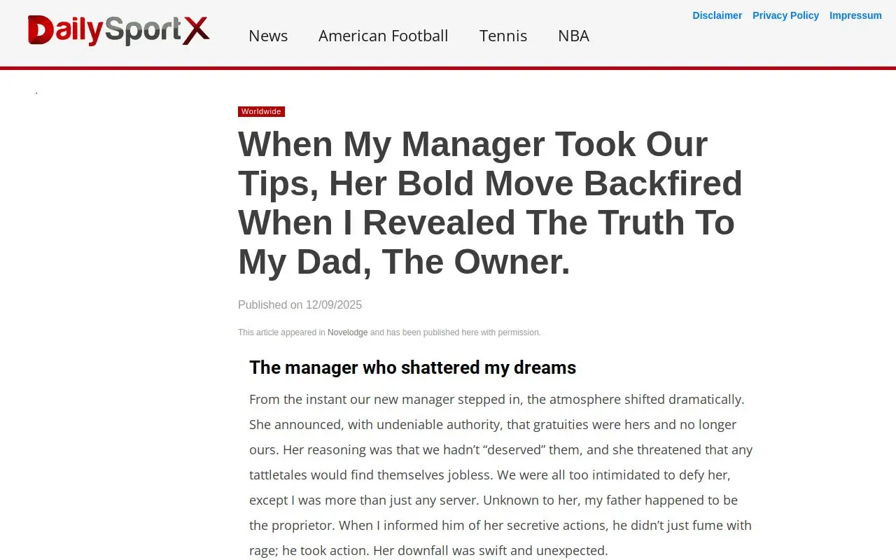 Landing page screenshot