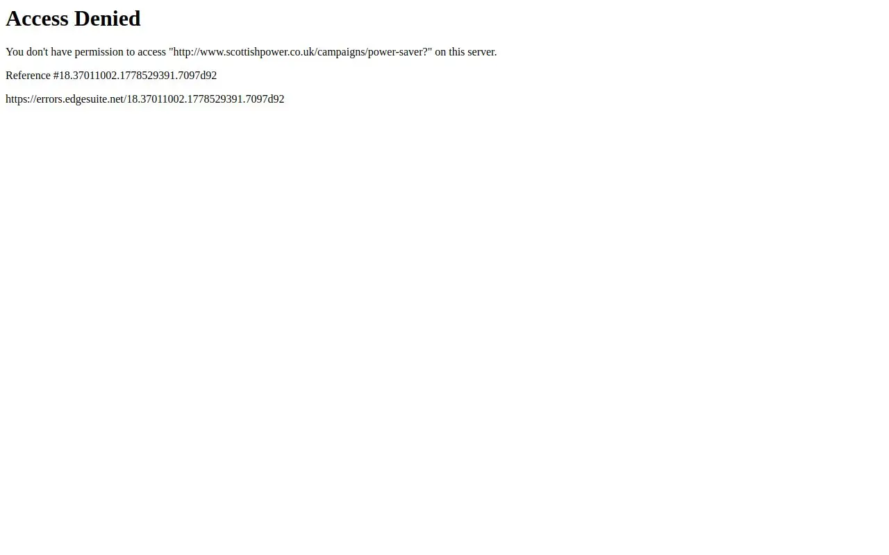 Landing page screenshot