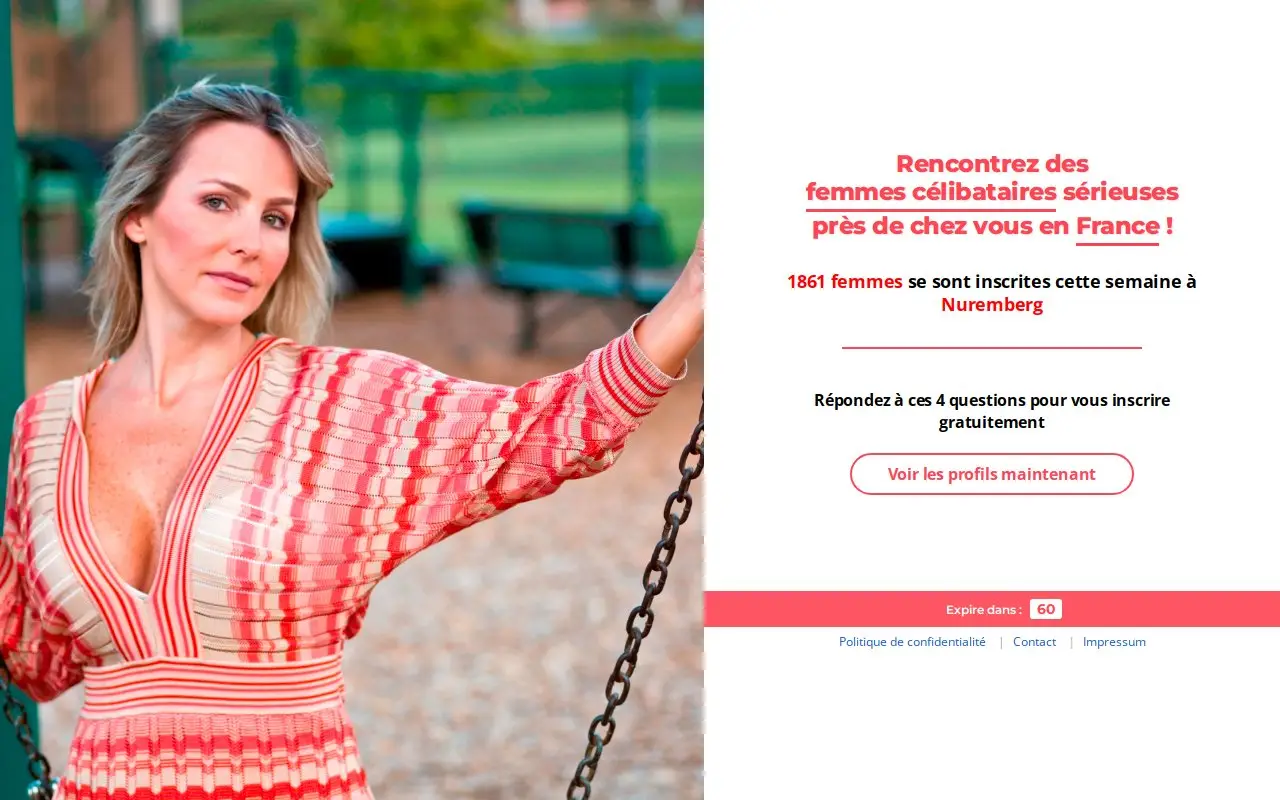Landing page screenshot