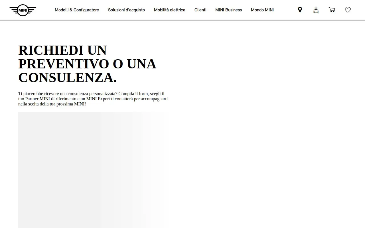 Landing page screenshot