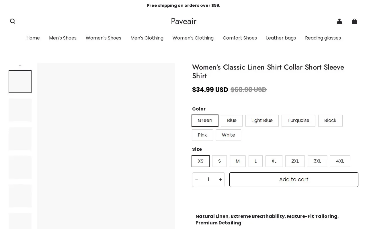 Landing page screenshot
