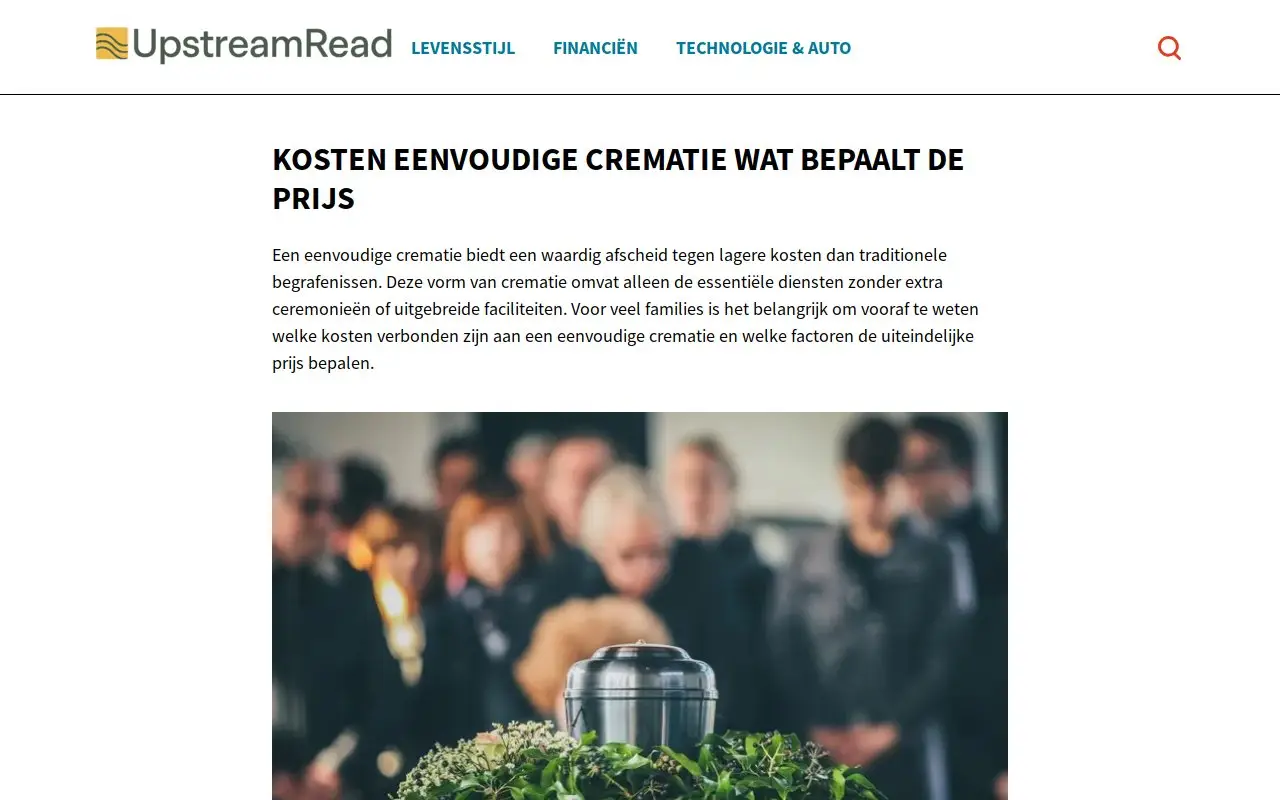 Landing page screenshot