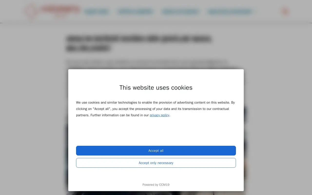 Landing page screenshot