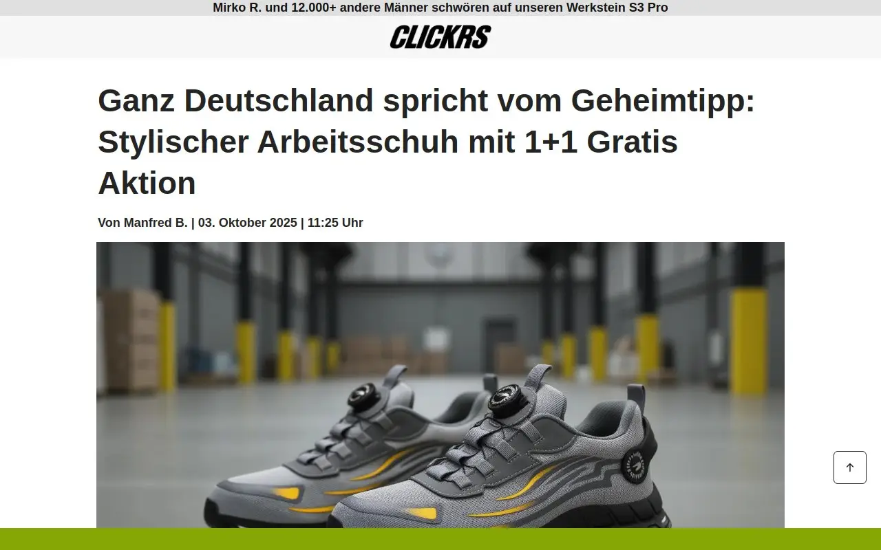 Landing page screenshot