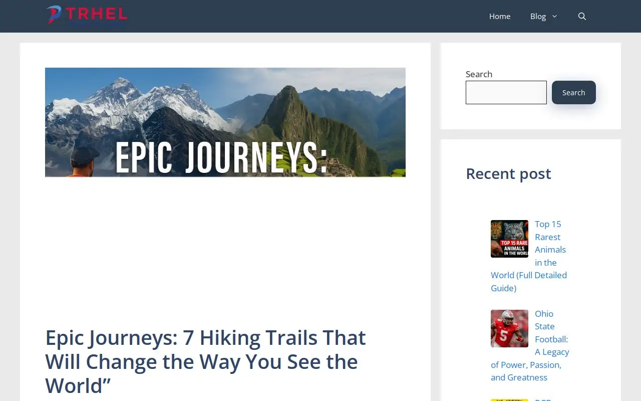 Landing page screenshot