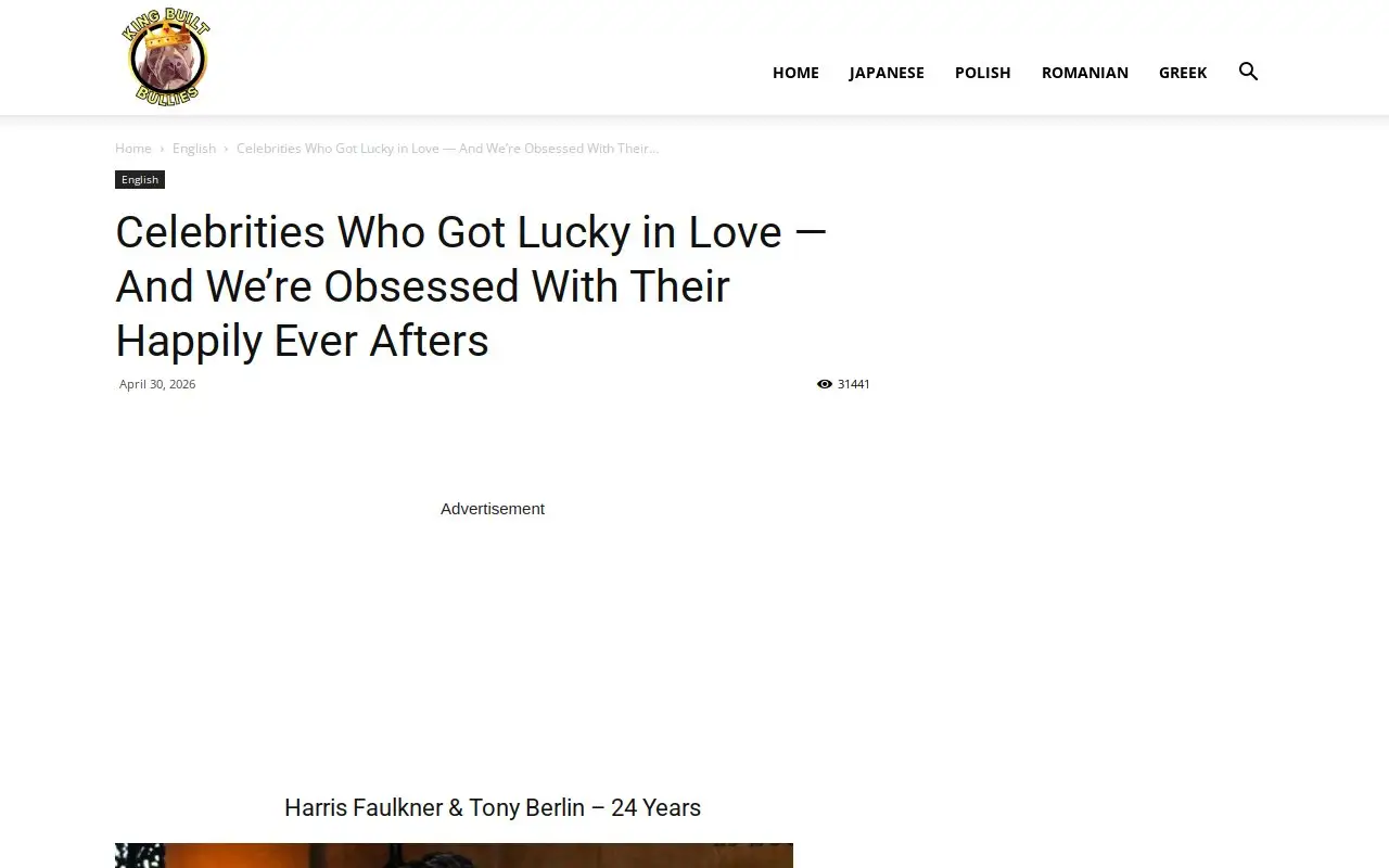 Landing page screenshot
