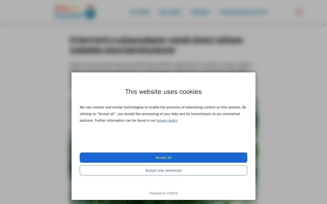 Landing page screenshot