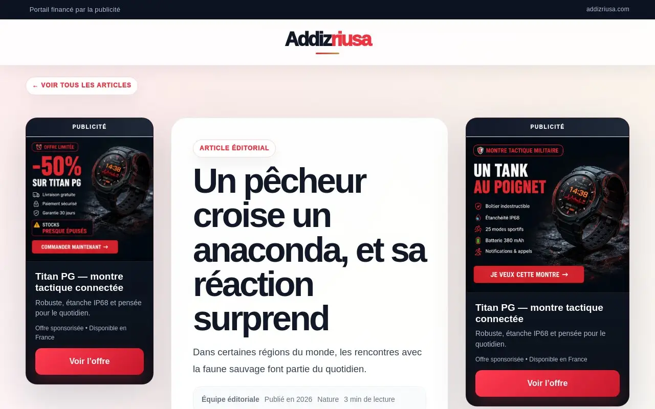 Landing page screenshot