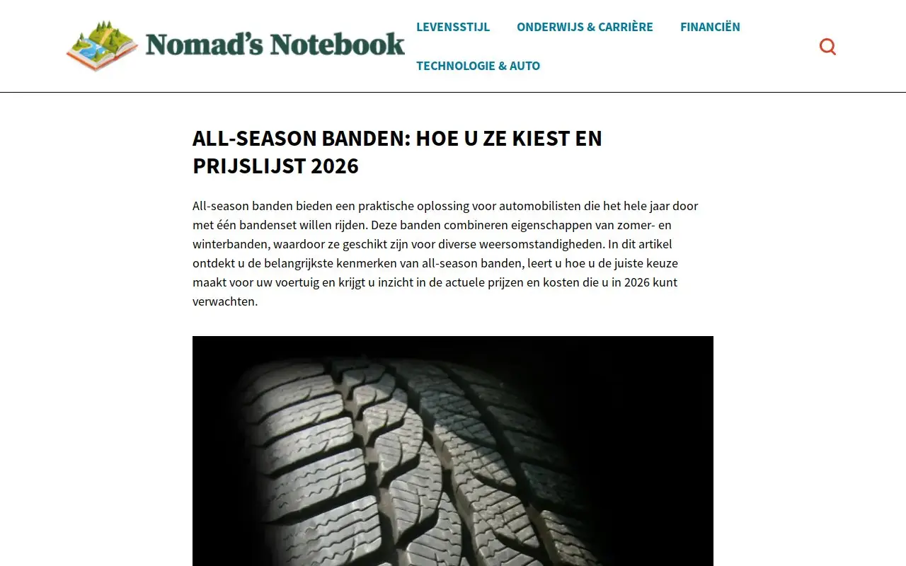 Landing page screenshot