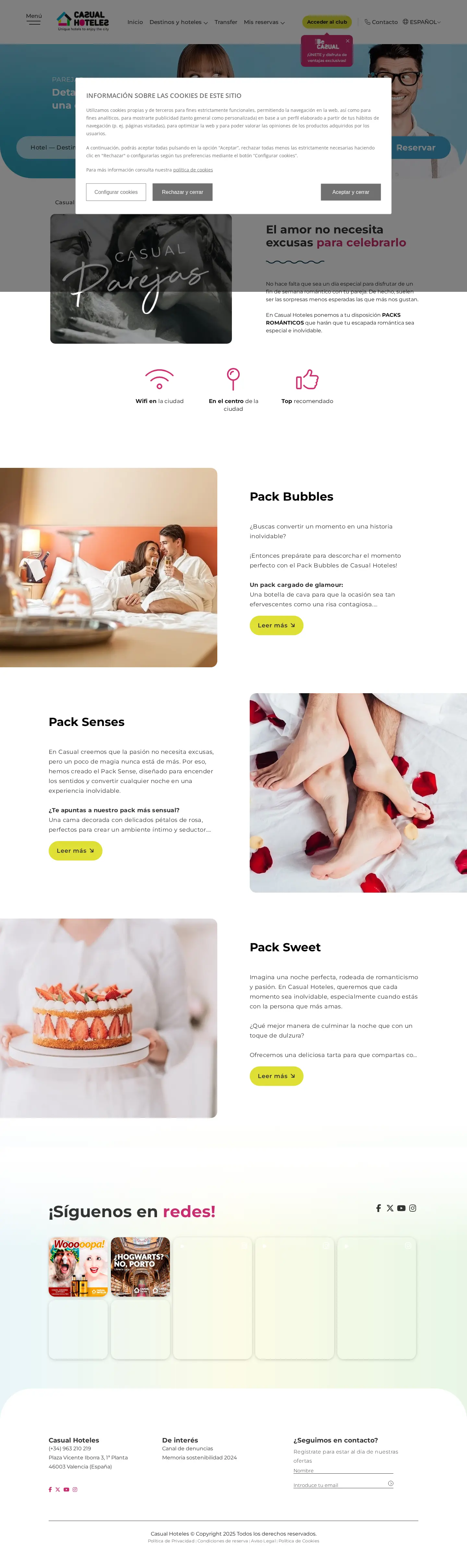Landing page screenshot