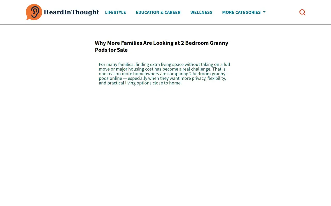 Landing page screenshot
