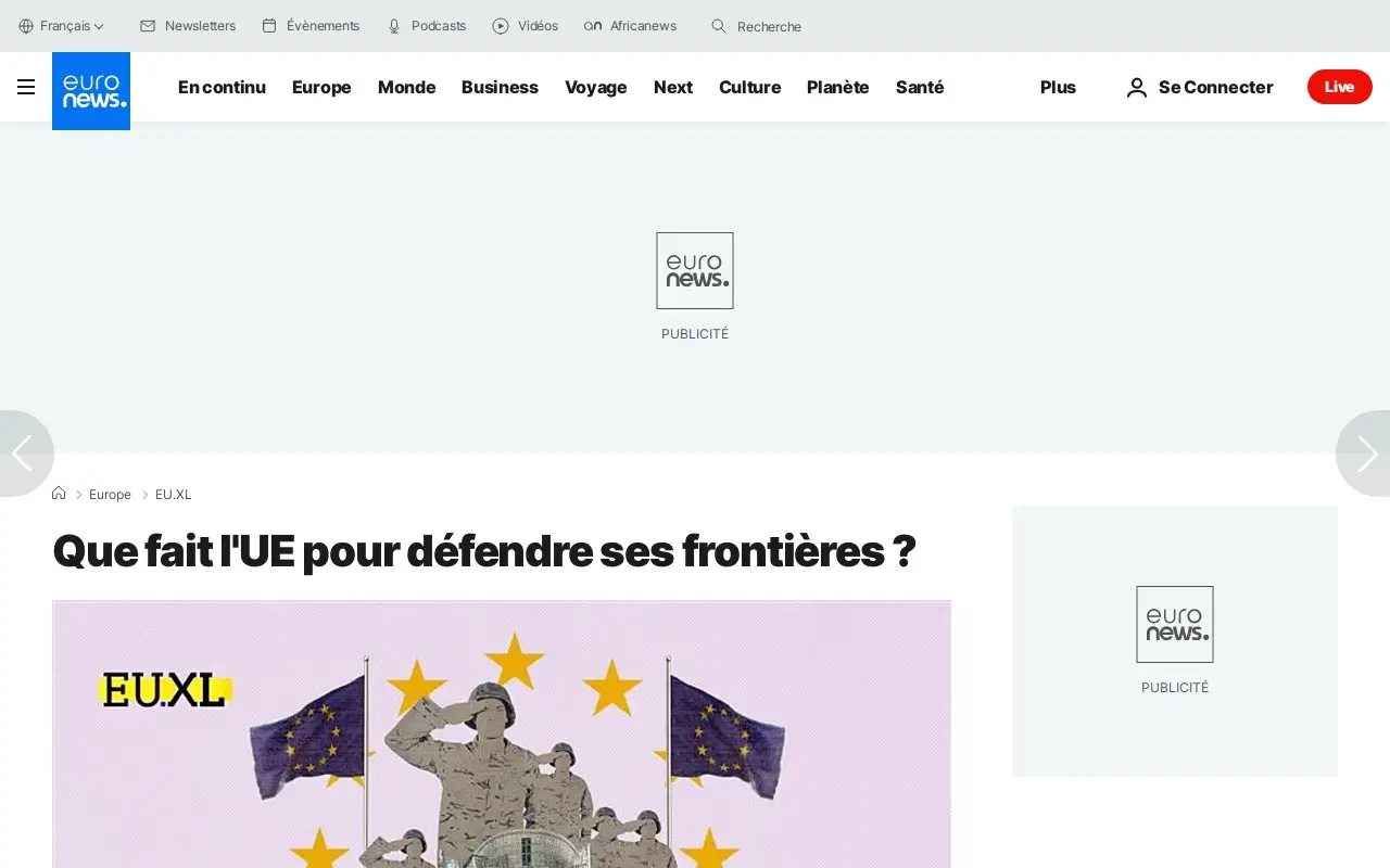 Landing page screenshot