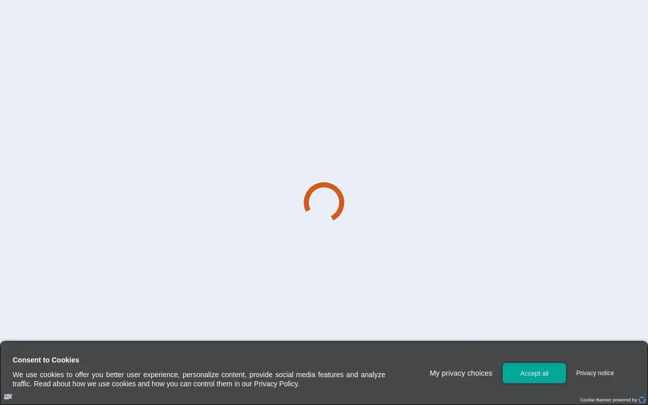 Landing page screenshot