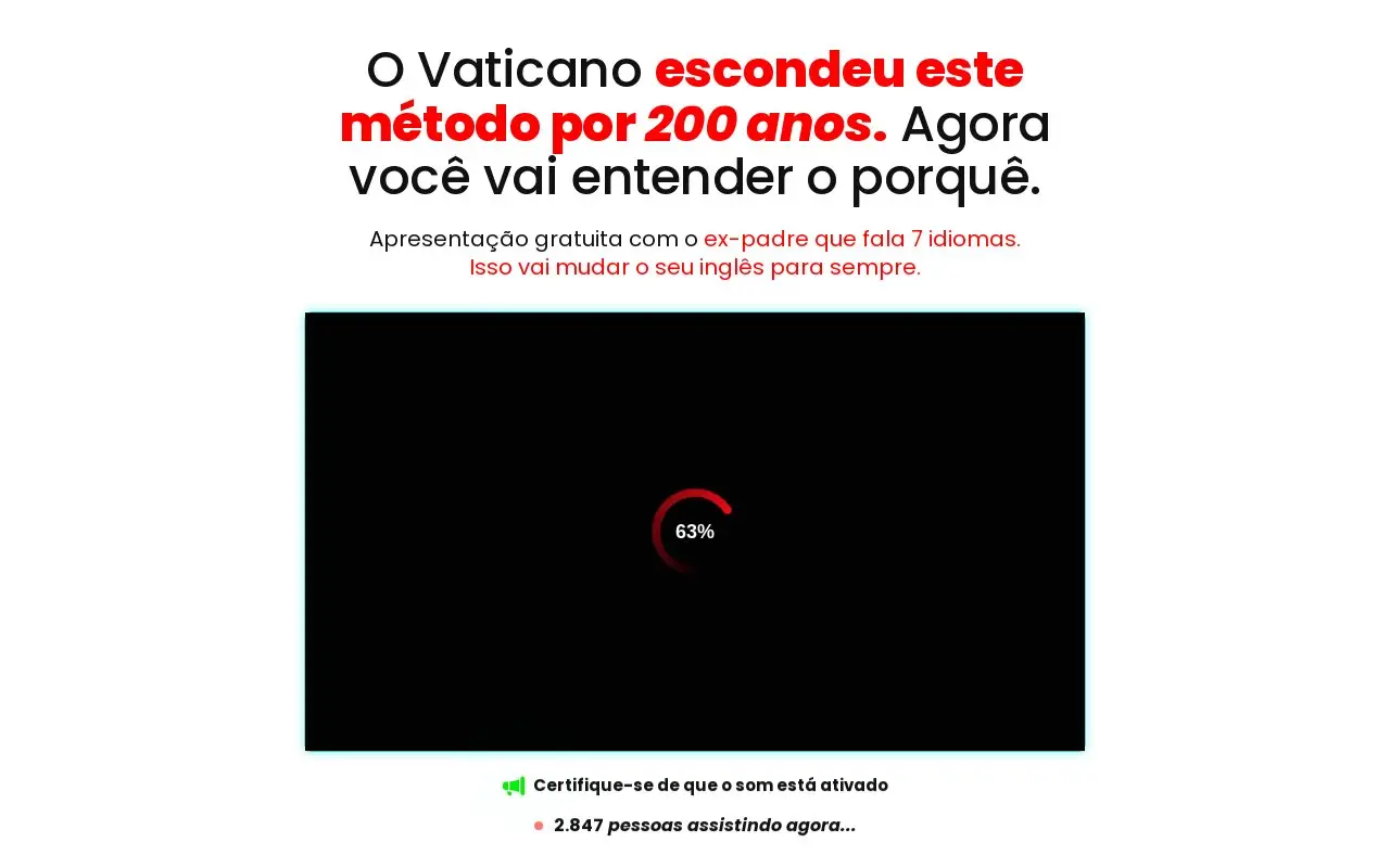 Landing page screenshot