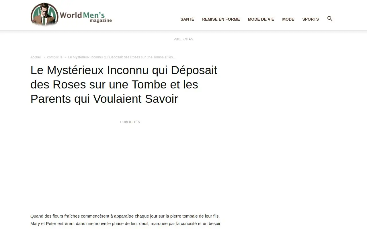 Landing page screenshot