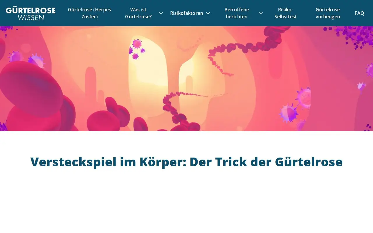 Landing page screenshot
