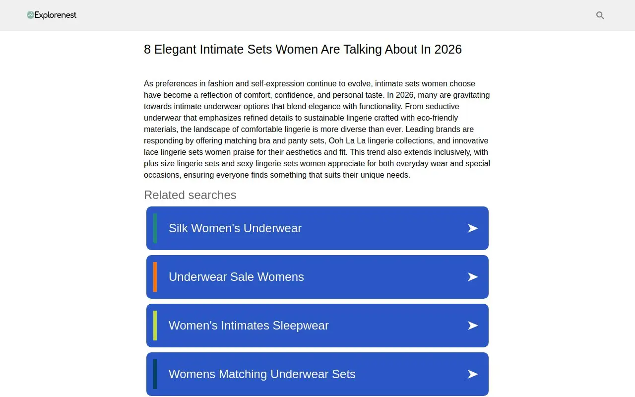 Landing page screenshot