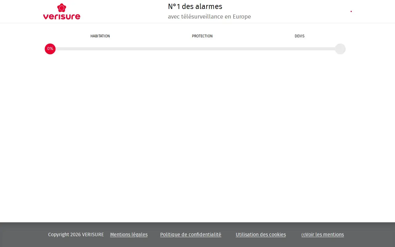 Landing page screenshot