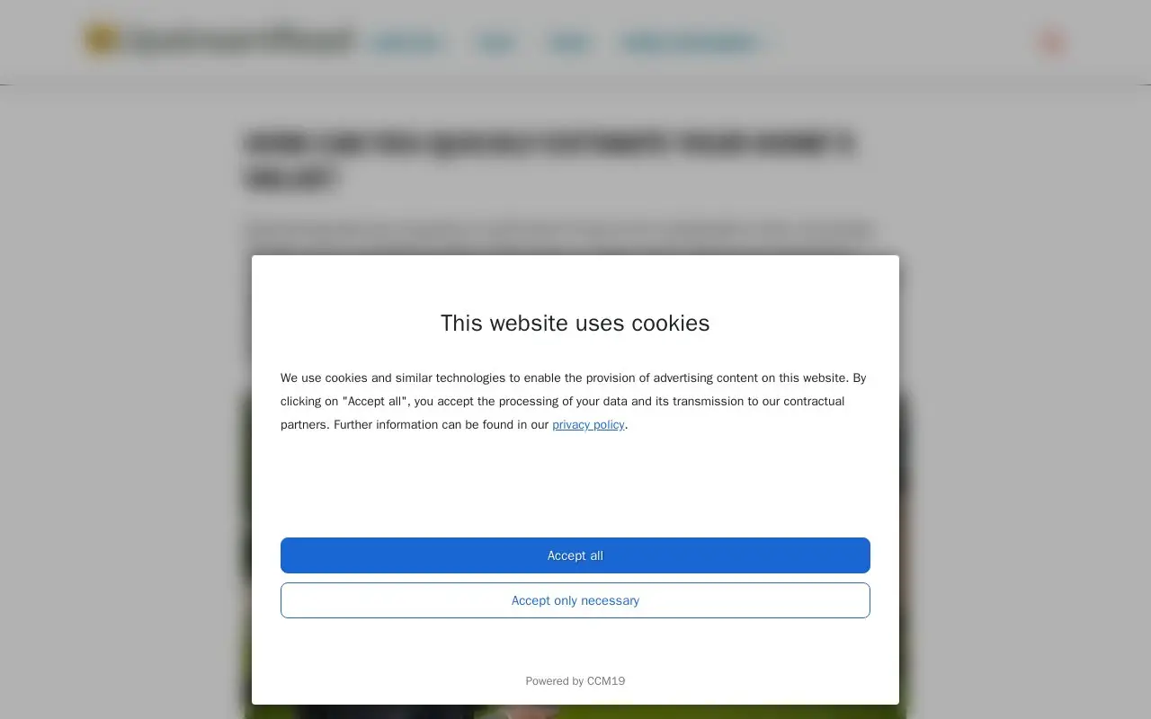 Landing page screenshot