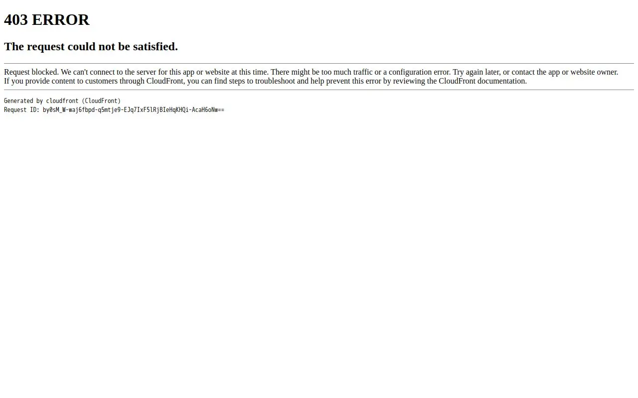 Landing page screenshot