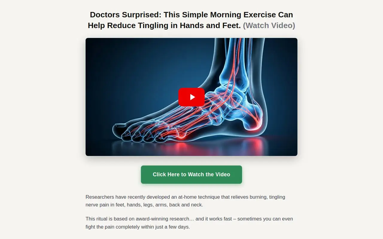 Landing page screenshot