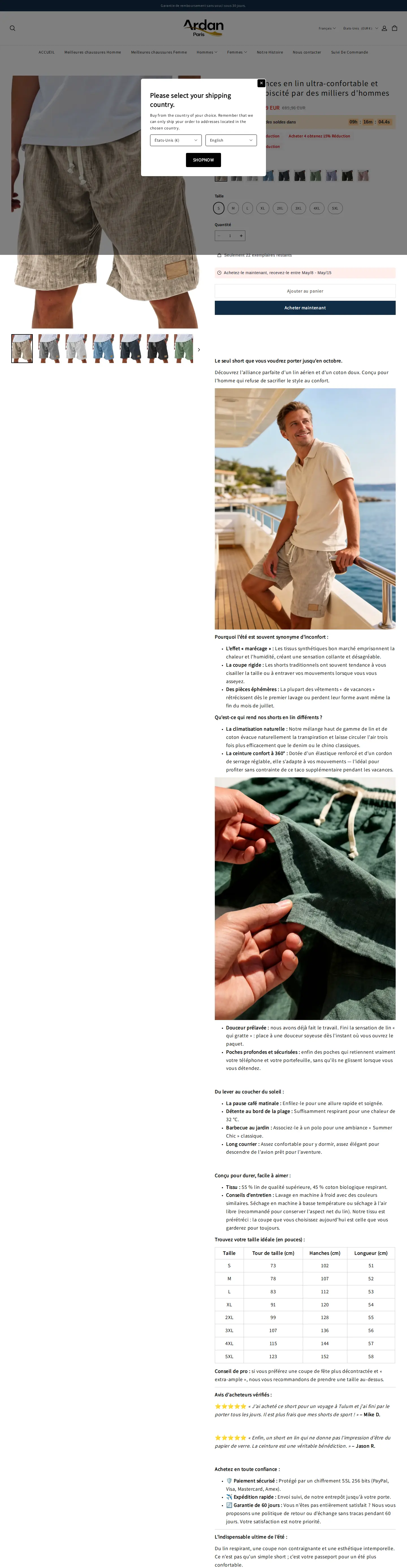 Landing page screenshot
