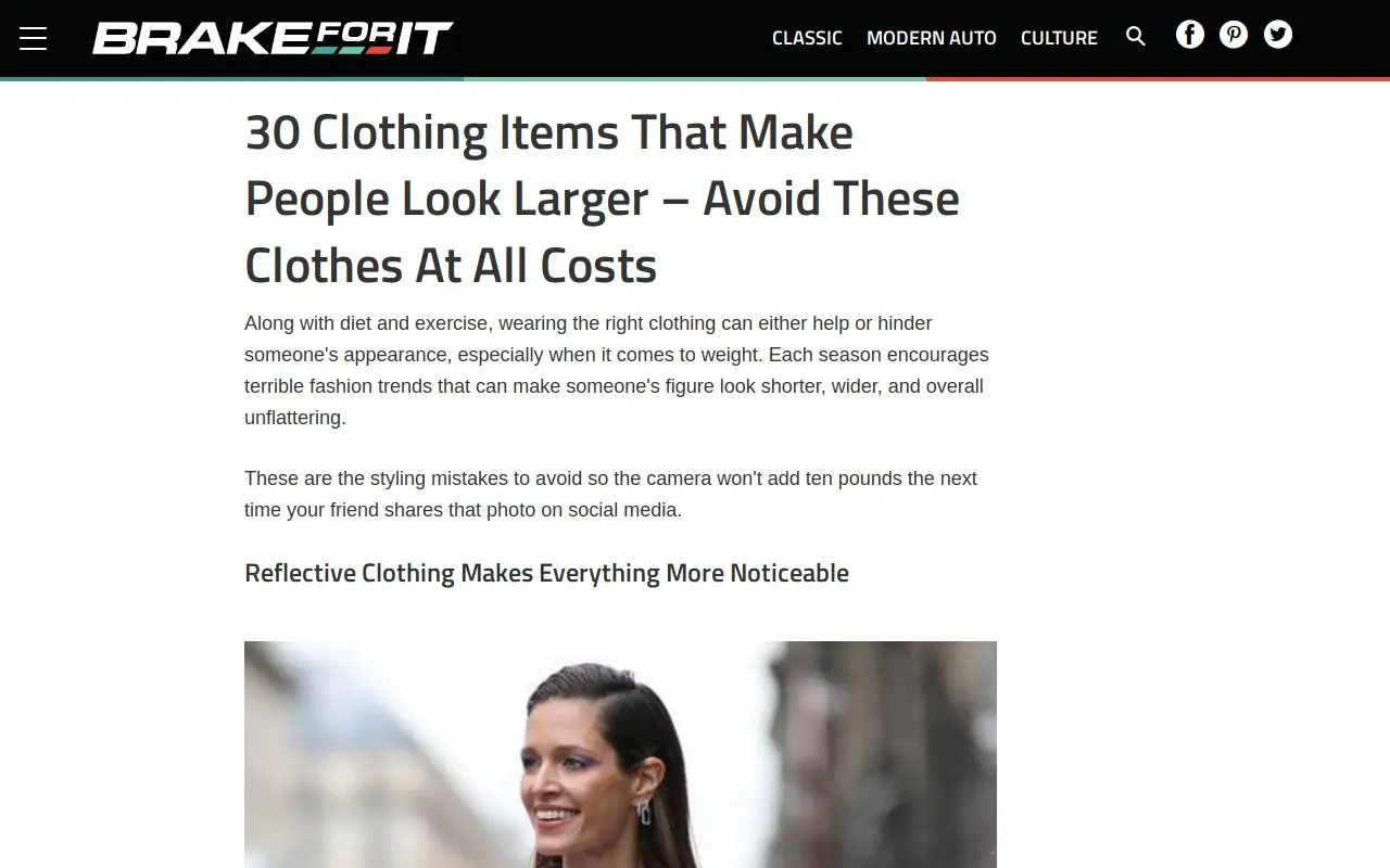Landing page screenshot